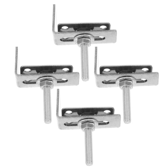 AURARMLET 4Pcs Undermount Sink Bracket Heavy Duty Plated Silver Clips for Secure Kitchen and Bathroom Installation