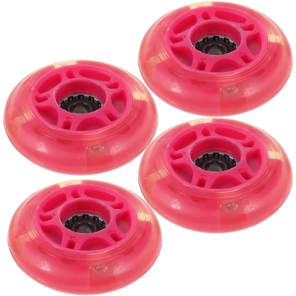 AURARMLET 4pcs Skating Accessories Inline Wheels Replacement Orange for Artistic Skating
