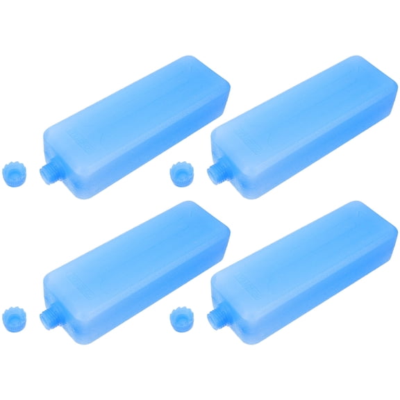 AURARMLET 4Pcs Sky Blue Freezer Boxes for Coolers Reusable Ice Cases for Keeping Cool Summer