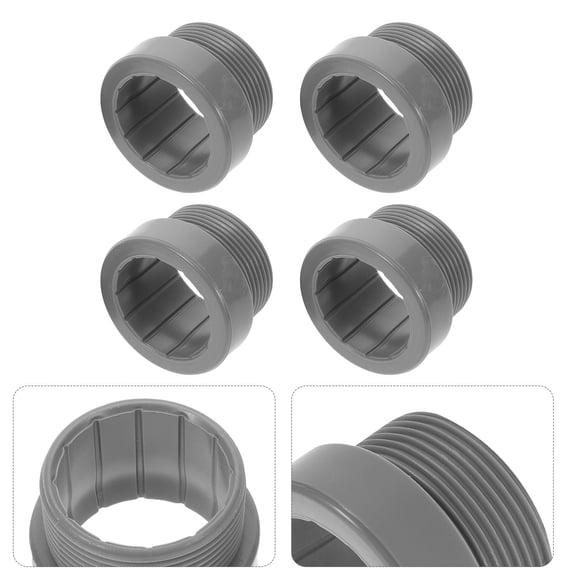 AURARMLET 4-Pack Dark Grey Umbrella Sleeve Stabilizer Adapter for Pool Use, Wind Resistant Support