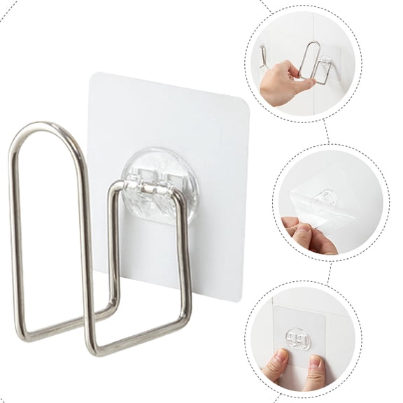 AURARMLET 4Pcs Wall Mounted Lid Holder Pot Lid Storage Rack Drip Free Cooking Homeowners