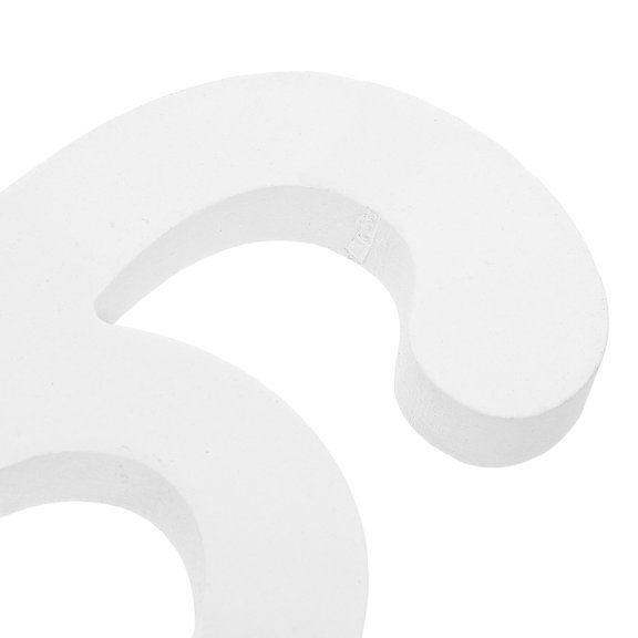 AURARMLET Set of 4 White Wooden Number Boards for Minimalist Home Decor, Table and Shelf Display Accessories