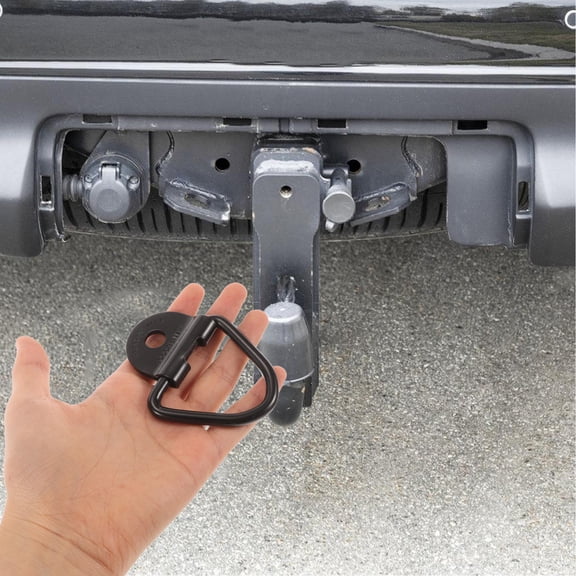 AURARMLET 4Sets Black V Shaped Bolt on Tie Down Anchors for Truck Bed and Trailer Cargo Securement