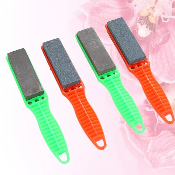 AURARMLET 4pcs Assorted Color Honing Stones Abrasive Sharpening Tools for Household and Kitchen Use