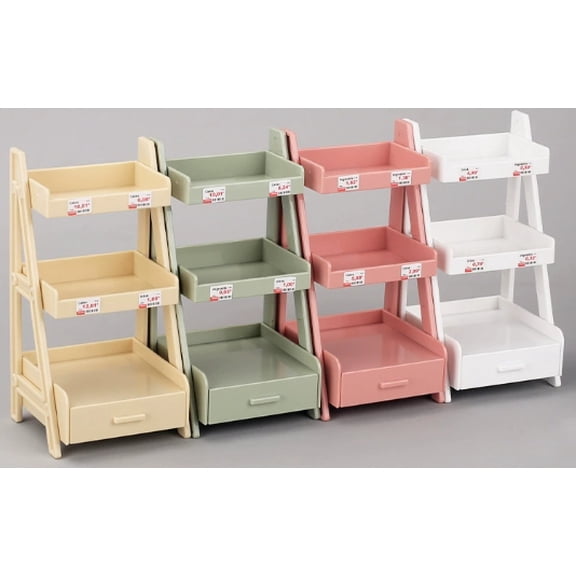 AURARMLET 4Pcs Multi Layer Flower Rack Storage Rack for Dollhouse and Desktop Display