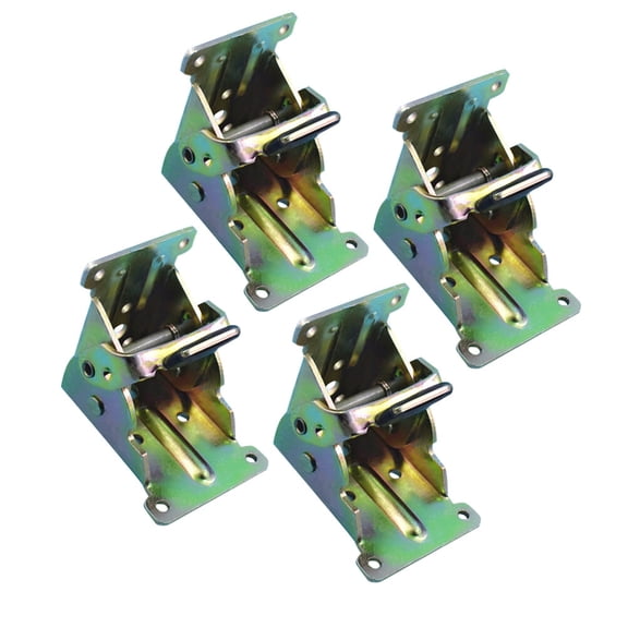 AURARMLET 4Pcs Multi Color Furniture Leg Folding Hinge with Spring Activated Lock for Home