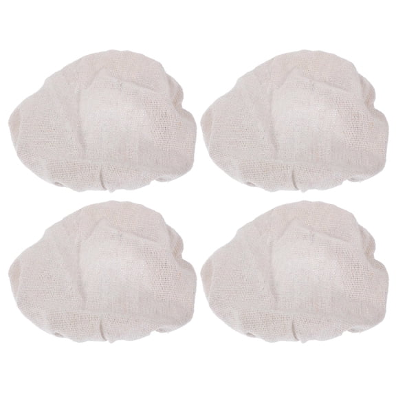 AURARMLET 4Pcs Beige Fermentation Jar Cloth Caps Soft Reusable Covers for Tea and Food Storage