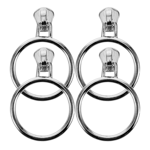 AURARMLET 4-Pack Zinc Alloy Zipper Pull Replacement Tabs for Clothing Repair, and Easy to Install