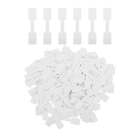 AURARMLET 500 White Self-Adhesive Label Tags for Jewelry Price Display with Writable Paper Stickers