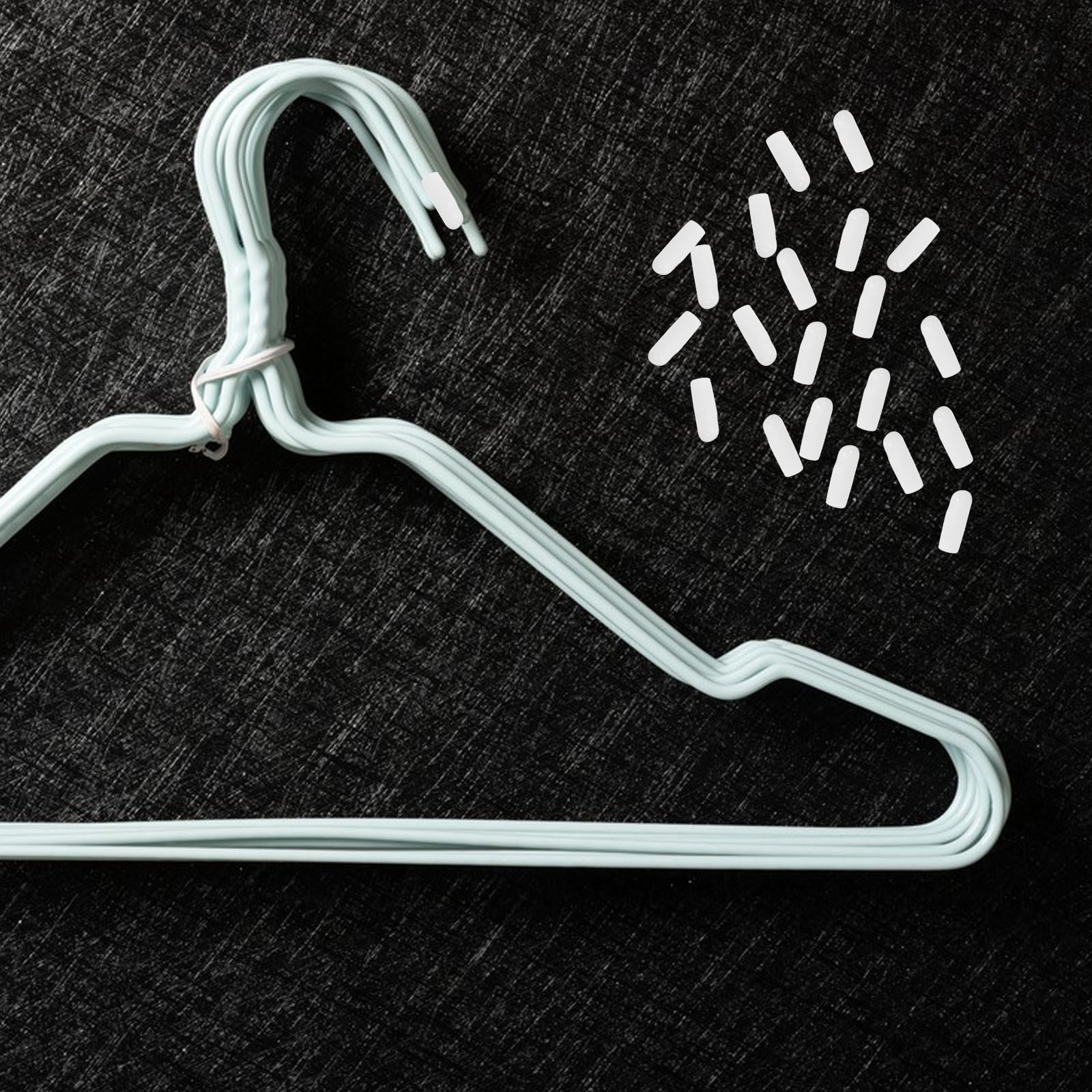 AURARMLET 500pcs Rubber Hanger End Caps Wire Covers for Indoor Hangers ...