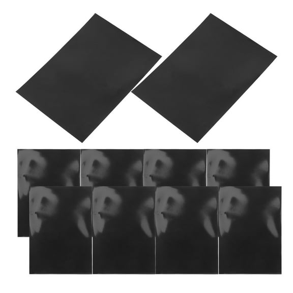 AURARMLET 50-Pack Black Frosted Hard Plastic Card Sleeves with Matte Finish for Baseball and Trading Card