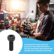 AURARMLET 50Pcs Black Hex Socket Machine Screws Screw Kit for Ceiling Fan and Office Chair Use