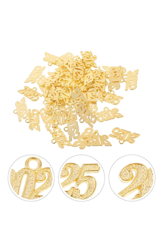 Alloy Graduation Charms, Golden Tassel and Cap, Versatile Styles, 50Pcs