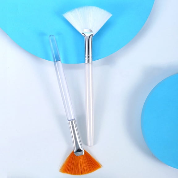 AURARMLET 5Pcs Multi-Function White Nylon Facial Applicator Brushes for Professional Face Care