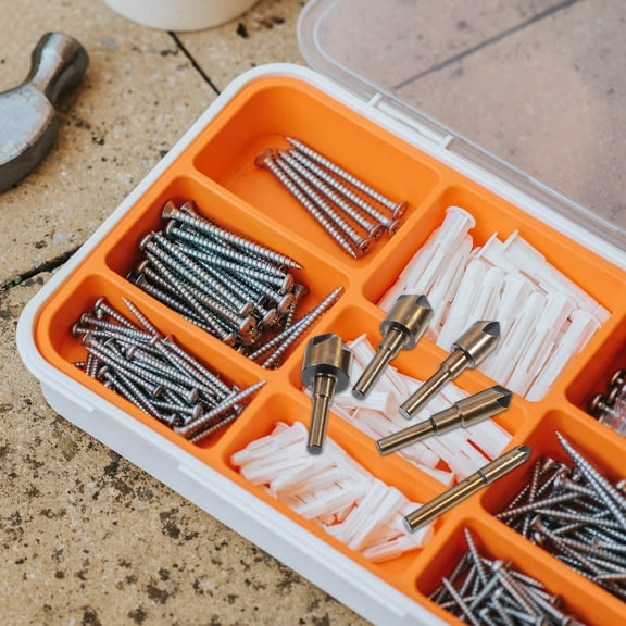 AURARMLET 5Pcs Hss Countersink Drill Bit Set Metal Wood Deburring Tool with Rust Resistant Design