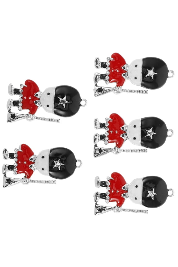 5Pcs Nutcracker Charms Handmade Christmas Jewelry Components for Bracelets Necklaces Earrings Craft Making