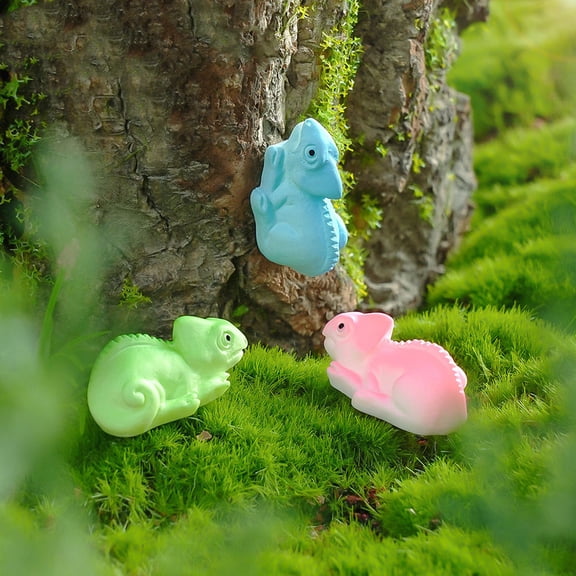 AURARMLET 5Pcs Realistic Resin Lizard Miniatures Assorted Color for Indoor Outdoor Garden and Craft Decor