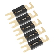 AURARMLET 5Pcs Rectangular Inline Fuse Gold Plated for Amplifiers Electrical Equipment Protection 3.1x0.9in