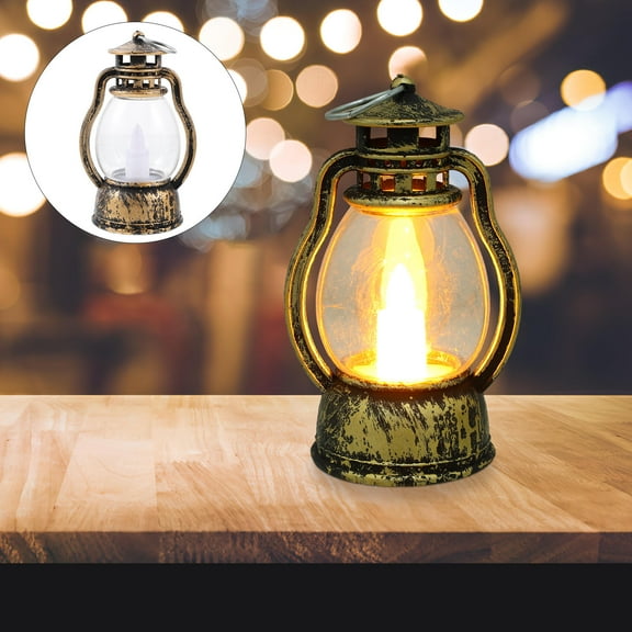 AURARMLET 5Pcs Retro Bronze Lantern Ornaments for Christmas Tree Hanging Indoor Party Decorations