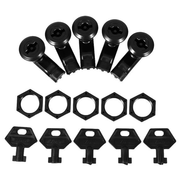 AURARMLET 5 Sets Electric Cabinet Door Locks with Turn Latch for Industrial and Residential Security Use
