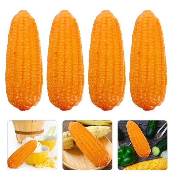AURARMLET Decorative Corn Fake Corn Prop Foams Realistic Design Teaching Aid Educational Use 5pcs