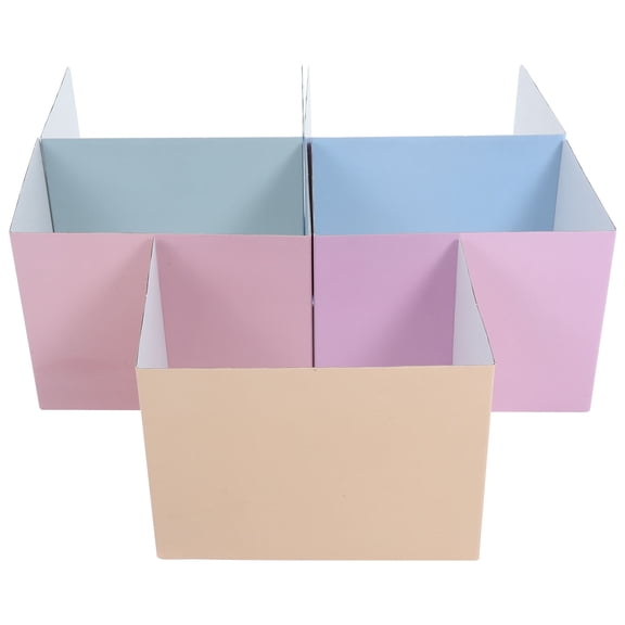 AURARMLET 5pcs Portable Privacy Screen Desk Divider Panels for Home Office with Vibrant Assorted Colors and Easy Installation