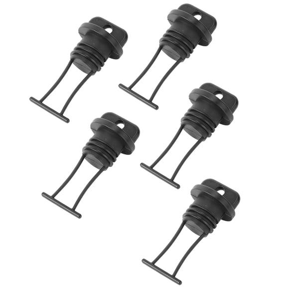AURARMLET 5-Pack Black Nylon Tapered Drain Plugs for Canoe Stop Water Infiltration