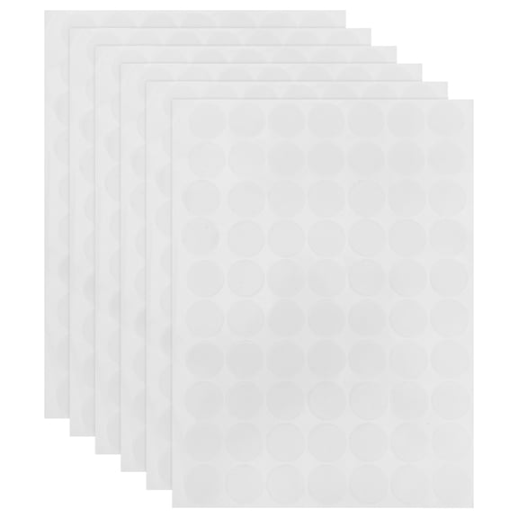 AURARMLET 6 Sheets Double Sided Clear Acrylic Tape, Strong Adhesive Mounting Strips for Wall Decor, Home Office Craft Use