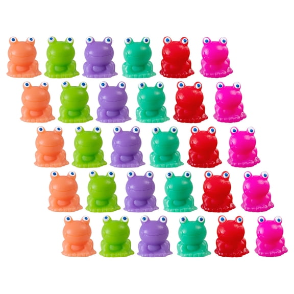 AURARMLET 60Pcs Cute Mini Frog Resin Decorations Micro Landscape for DIY Landscaping and Home Decoration 1.7x1.5x1.2in