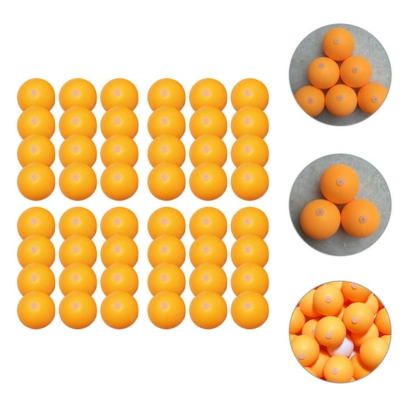 AURARMLET 60Pcs Yellow Plastic Ping Pong Balls for Training with Elastic Design and Perforated Surface for Enhanced