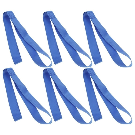 AURARMLET 6Pcs Blue Nylon Tie Down Loops for Cargo Tying 18.1X1X0.04In