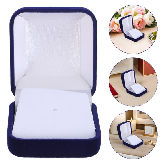 AURARMLET Single Medal Display Box in Blue for Elegant Badge Organization