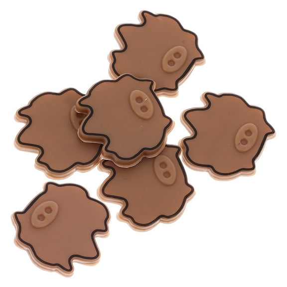 AURARMLET 6Pcs Coffee Colored LED Light Blackout Stickers Easy Install Self Adhesive Light Shading