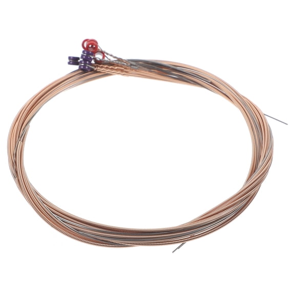 AURARMLET 6Pcs Folk Guitar Strings Durable Phosphor Bronze Acoustic Guitar Supply