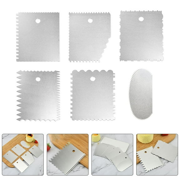 AURARMLET 6Pcs Frosting Spreader Stainless Steel Cake Spatula for Home Cooks