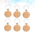 thumbnail image 1 of AURARMLET 6Pcs Keychain Supplies Round Pendant for Diy Projects Keyring Making Men Lovers present Giving, 1 of 8