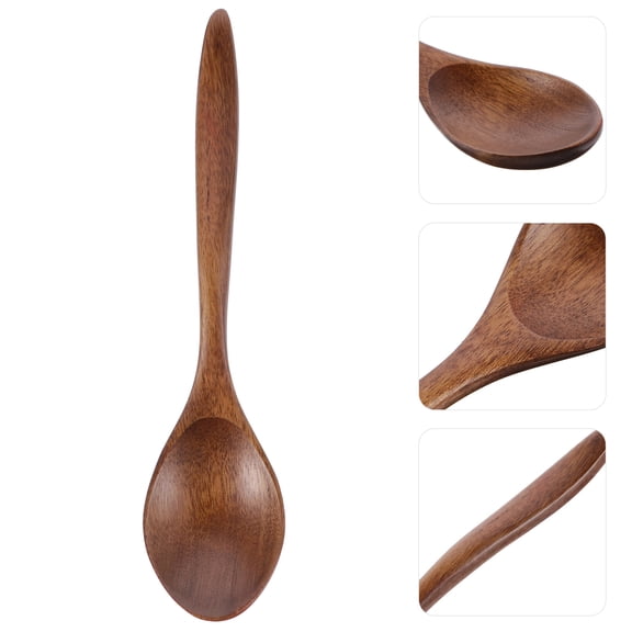 AURARMLET 6-Piece Small Wooden Spoon Set for Honey, Jam, and Kitchen Cooking Stirring and Mixing