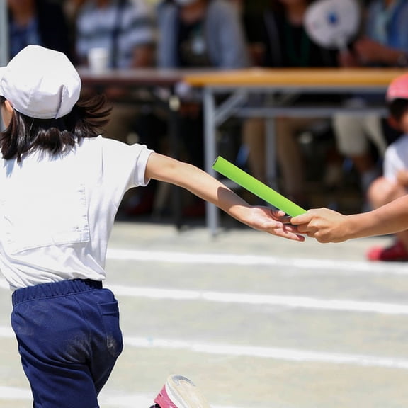 AURARMLET 6Pcs Lightweight Sponge Relay in Assorted Colors for Relay Competitions