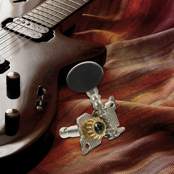 AURARMLET Guitar Tuner Pegs 6pcs Open Single Hole Machines for Acoustic Guitars