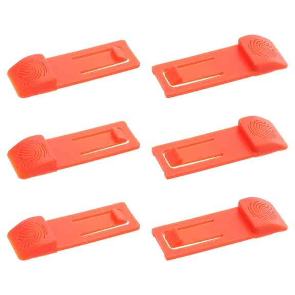 AURARMLET 6Pcs Orange Plastic Fin Clip Replacement for Paddleboard Universal Fit Easy Install Surfboard