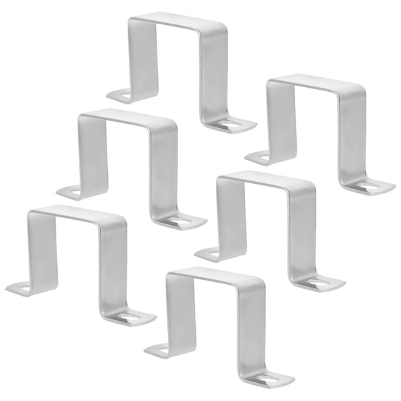 AURARMLET 6-Pack Stainless Steel Pipe Brackets for Indoor Use, Accessories for Secure Mounting
