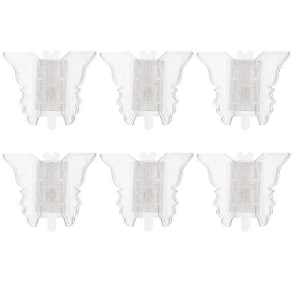 AURARMLET Sliding Window Security Locks 6-Pack Transparent Plastic for Home Safety and Family