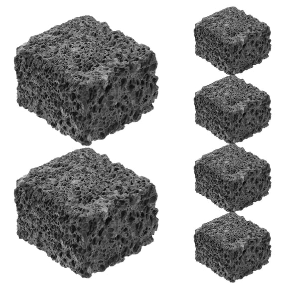 AURARMLET Premium Black Lava Stone Diffuser for Essential Oils Home Office 6Pcs