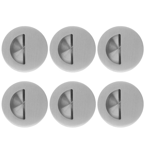 AURARMLET 6Pcs Recessed Handle for Sliding Door in Stainless Steel Modern Elegance