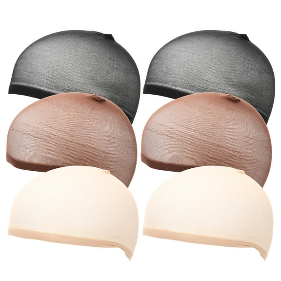 AURARMLET 6-Pack Nylon Mesh Wig Caps for Women, Breathable Stretchable Hairnet Caps for Styling and