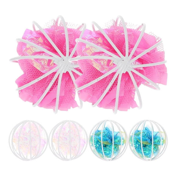 AURARMLET 6pcs Crinkly Cat Toys for Indoor Cats, ABS Material, Sound Producing Round Design for