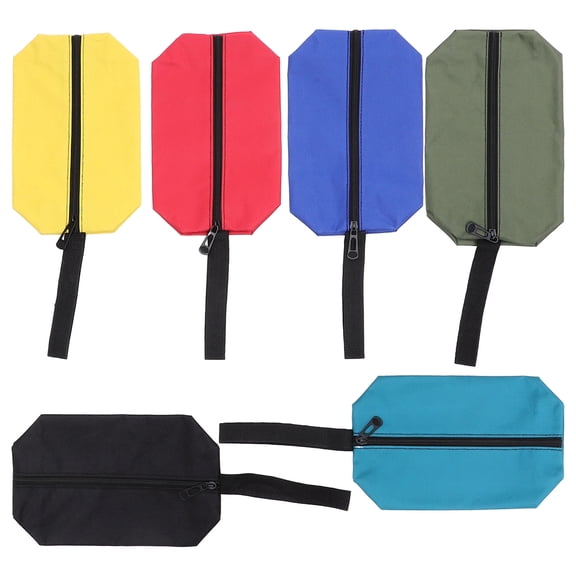AURARMLET 6Pcs Sturdy Tool Organizer Bags with Zipper Suitable for Professional Use in Assorted Colors