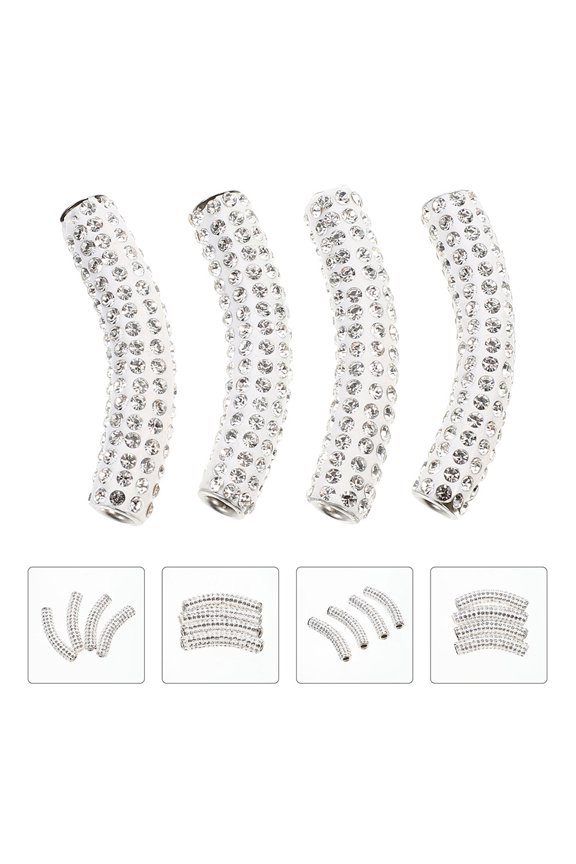 6pcs Rhinestone Studded Buckles Metal Compact for Shoe Adults