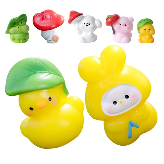 AURARMLET Mushroom Frog Figurines Multi Resin Desktop Decors for Layout
