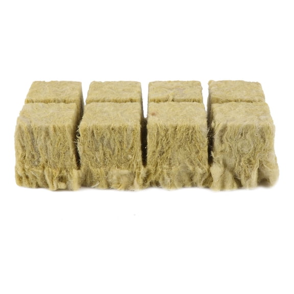 AURARMLET 8 Pcs Hydroponic Growing System Starter Blocks Soilless Cultivation Kit Light Green and Khaki